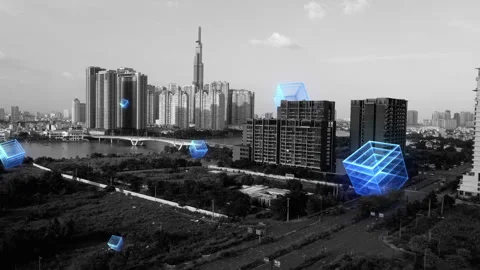 Technology background material for big data cloud storage computing Stock Footage 327245115