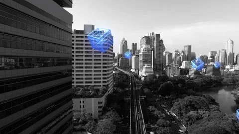 Technology background material for big data cloud storage computing Stock Footage 327245968
