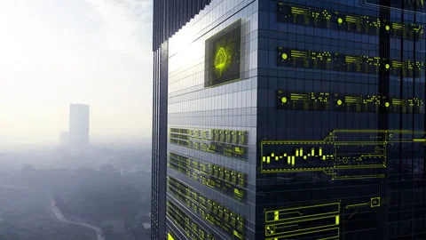Technology background material for big data cloud storage computing Stock Footage 328261832