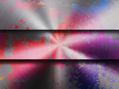 Technology Background with Metal and Greunge Textures Stock Illustration