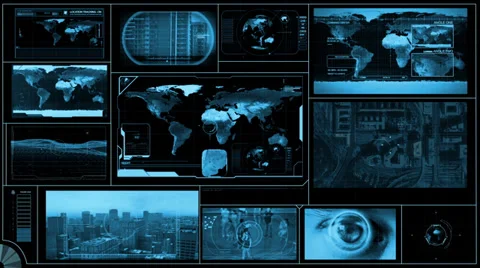 Technology Background in monochrome look with various gizmos Stock Footage 36595611