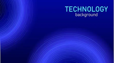 Technology background with moving light particles Illustrazione stock