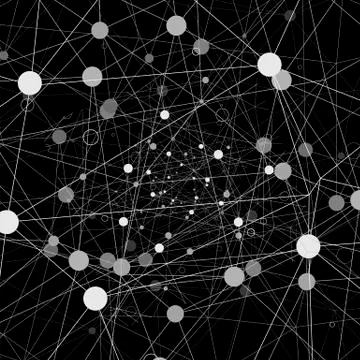 Technology Background with Particle Illustrazione stock