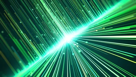 Technology Background with Particle Trails is a particle lights looped back.. Stock Footage 245117680