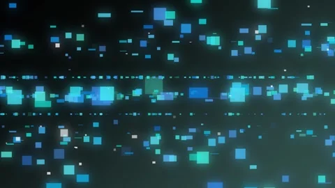 Technology background. Pixels, data, hi-tech concept. Stock Footage 262259664