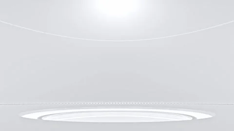 Technology Background. Power podium empty stage or laboratory in white room. Stock Footage 302875495