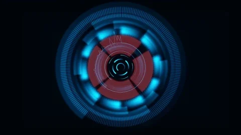 Technology background. Sci-fi futuristic Spaceship. HUD Stock Footage 77613882