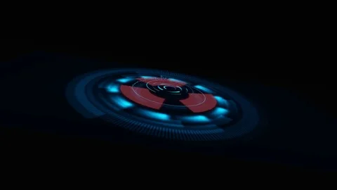 Technology background. Sci-fi futuristic Spaceship. HUD 库存影片 77706094