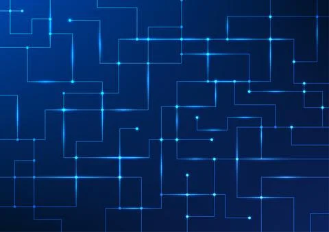 Technology background showing interconnected data lines, conveying the conn.. イラスト素材