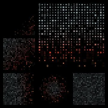 Technology Background. Soft red color theme backgrounds. Gradiented geometr.. イラスト素材