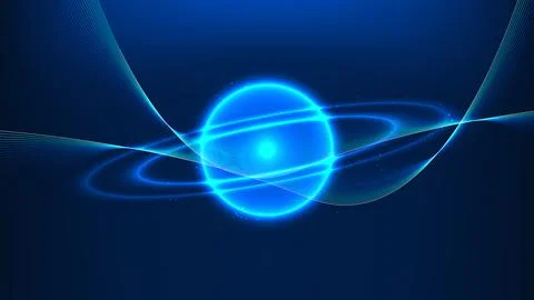 Technology background spherical structure with connected digital lines, rep.. Stock Illustration