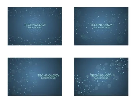 Technology background structure digital design line connection with round sty Stock Illustration