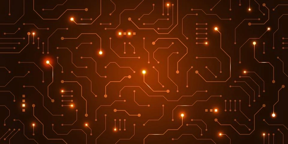 Technology background. Tech circuit information. Line texture of motherboard 스톡 일러스트