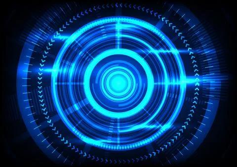 Technology background technology circle at the center of the Internet netwo.. 库存插图