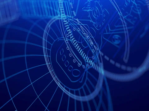 Technology background. Telecommunications satellite in space Stock Footage 80503211