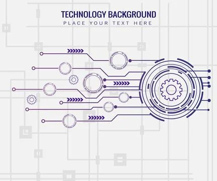 Technology background with various elements structural Stockillustratie