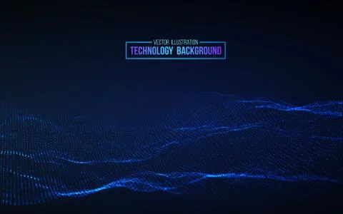 Technology background vector in abstract style. Abstract technology Иллюстрация