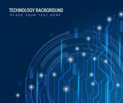 Technology Background. Visual Presentation on the Analysis of Big Data. Futur Illustrazione stock