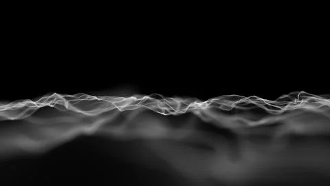 Technology background wave. Data technology abstract futuristic illustration 스톡 일러스트