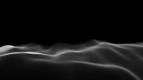 Technology background wave. Data technology abstract futuristic illustration Stock Illustration