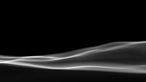 Technology background wave. Data technology abstract futuristic illustration Illustrazione stock