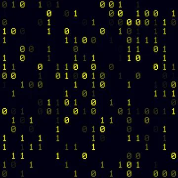 Technology Background. Yellow sparse binary background. Small sized seamles.. 写真素材