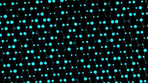 Technology Background: Zooming Out on a Data Grid with a Blue-to-Green Hue Shift Stock Footage 316180514