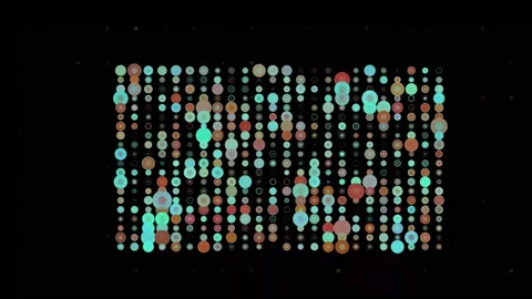 Technology background.4k kiss Grid background. Stock Footage 218276576