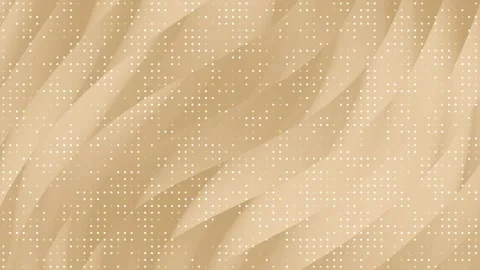 Technology beige background aesthetic, blink white dot, texture wavy line Stock Footage 297954023