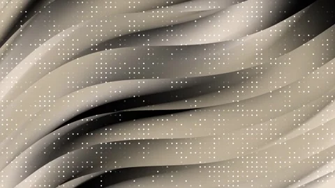 Technology beige background blink white dot, abstract dark black wavy line Video stock 297954081