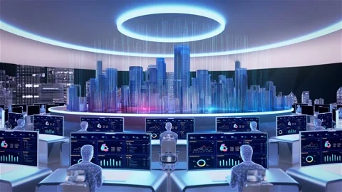 Technology Big Data Center Stock Footage 334190298