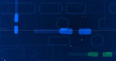 Technology Big data model training NLM NLP circuitory Circuit moving bg. El.. イラスト素材