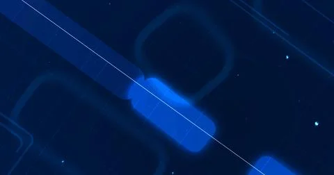 Technology Big data model training NLM NLP circuitory Circuit moving bg. El.. Stock Illustration