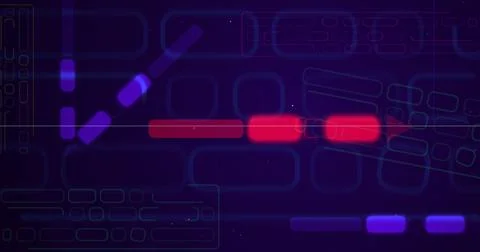 Technology Big data model training NLM NLP circuitory Circuit moving bg. El.. 스톡 일러스트