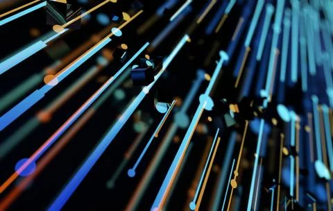 Technology big data network connection Illustrazione stock