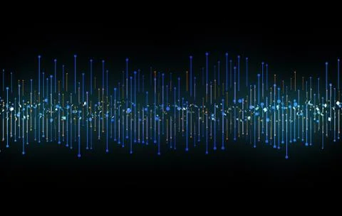 Technology big data network connection Illustration