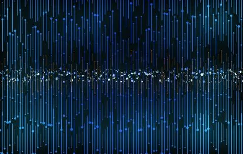 Technology big data network connection Illustrazione stock