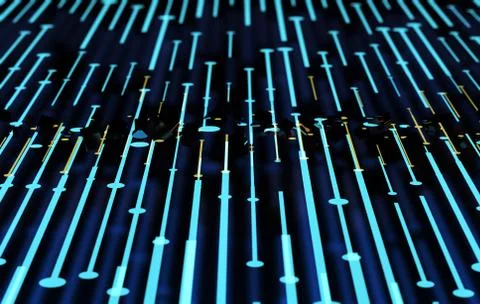 Technology big data network connection Illustration