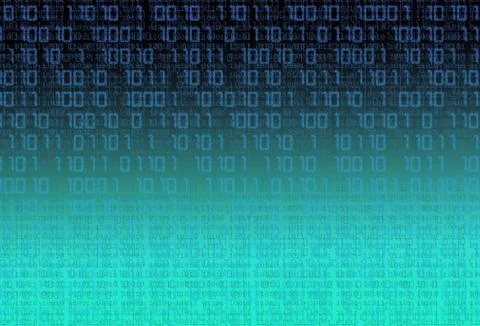 Technology binary background Stock Illustration