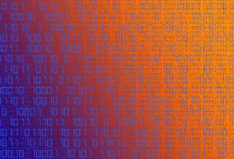 Technology binary background Stock Illustration