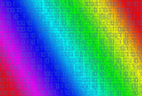 Technology binary background Illustrazione stock