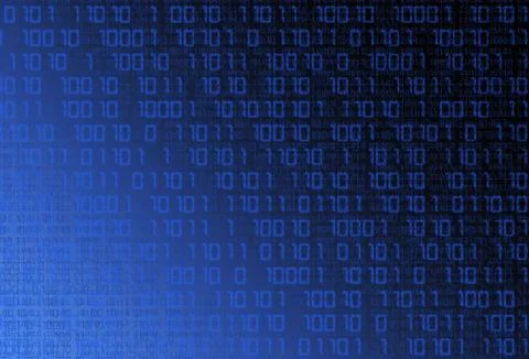 Technology binary background Stock Illustration