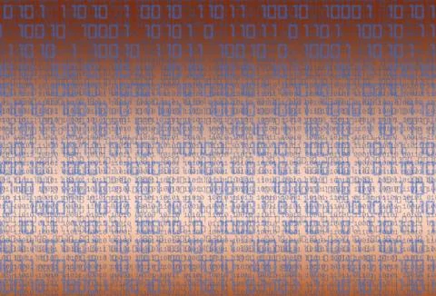 Technology binary background Stock Illustration