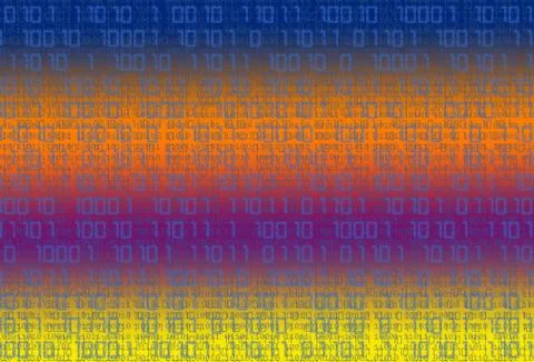Technology binary background Illustrazione stock