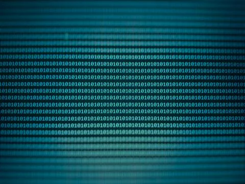 Technology Binary code Background.Digital binary data and Secure Data Concept Foto stock