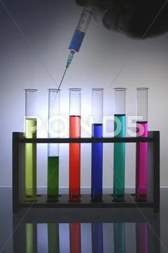 Technology Biological Chemistry Colorful Dye Flu