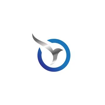 Technology bird logo brand, symbol, design, graphic, minimalist.logo Stock Illustration