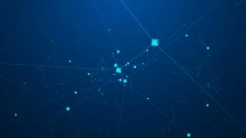 Technology block chain Stock Illustration