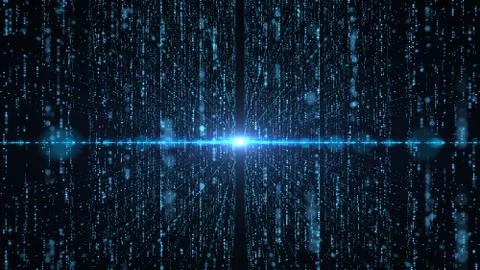 Technology block chain. Stock Illustration