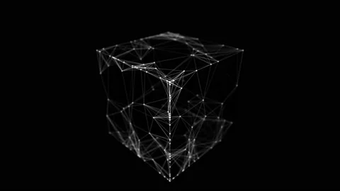 Technology block chain network connection. Big data visualization. 動画素材 162403903